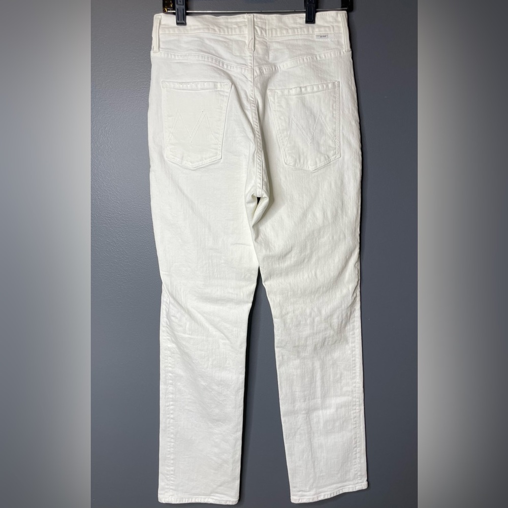 MOTHER High Wasted Hiker Hover White Denim Jeans. Size 28. New never worn. - Picture 3 of 4